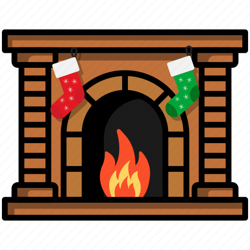 Chimney, christmas, fireplace, furniture, living, warm, winter icon - Download on Iconfinder