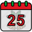 25 december, calendar, christmas, christmas day, holiday 