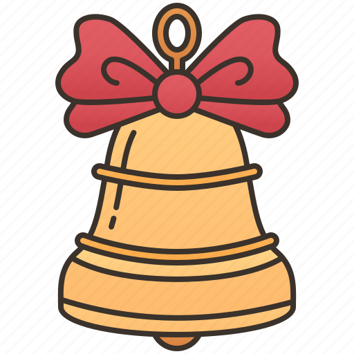 Bell, bow, celebration, decorative, jingle icon - Download on Iconfinder