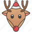 animal, antler, christmas, reindeer, rudolph 