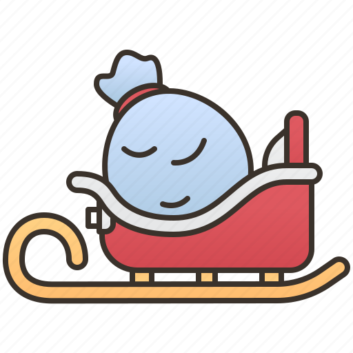 Carry, gifts, happiness, santa, sleigh icon - Download on Iconfinder