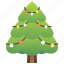 christmas, decorated, pine, traditional, tree 