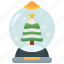christmas, decorative, gift, globe, snowball 