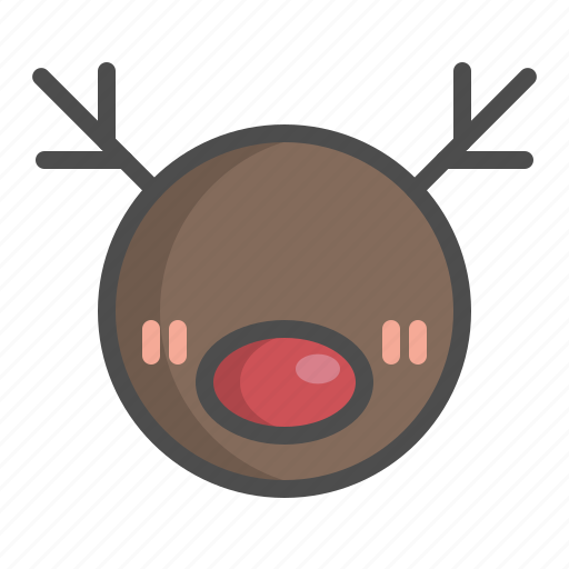 Animal, avatar, ball, christmas, deer, reindeer, xmas icon - Download on Iconfinder