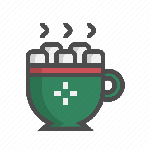 Beverage, christmas, drink, hot, hotmilk, marshmello, winter icon - Download on Iconfinder