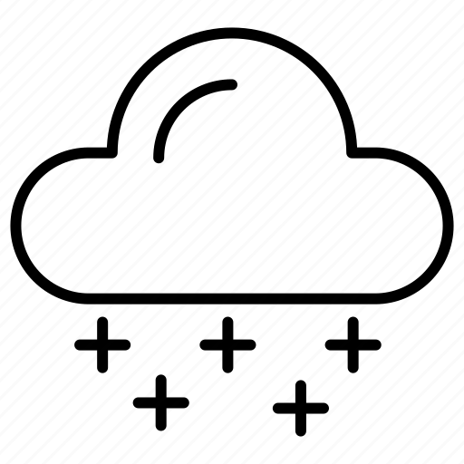Cloud, falling, snow, weather, winters icon - Download on Iconfinder
