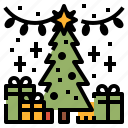 xmas, decorations, tree, gifts, christmas