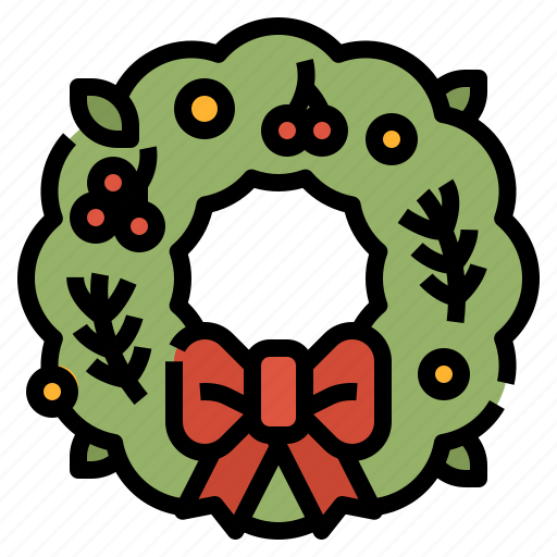 Ornament, xmas, wreath, decoration, christmas icon - Download on Iconfinder