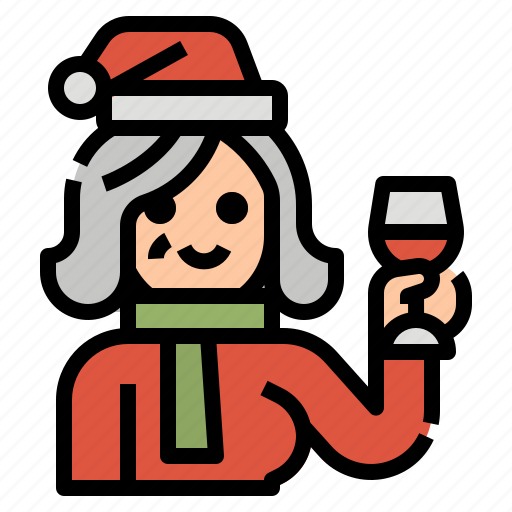 Grandmother, xmas, family, character, christmas icon - Download on Iconfinder