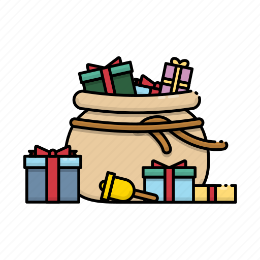 Christmas, present, gift, xmas, sack icon - Download on Iconfinder