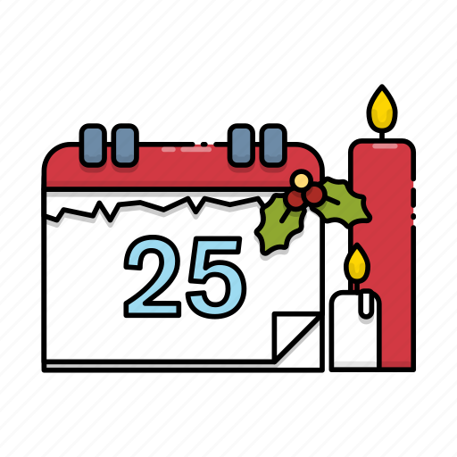 Christmas, candle, mistletoe, holiday, calendar icon - Download on Iconfinder