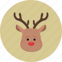 deer, christmas, santa claus