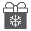 christmas, gift, box, present, holiday, snowflake, giftbox 