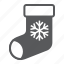 christmas, stocking, sock, present, gift, snowflake, xmas 
