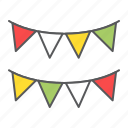 paper, garland, garlands, bunting, flags, flag