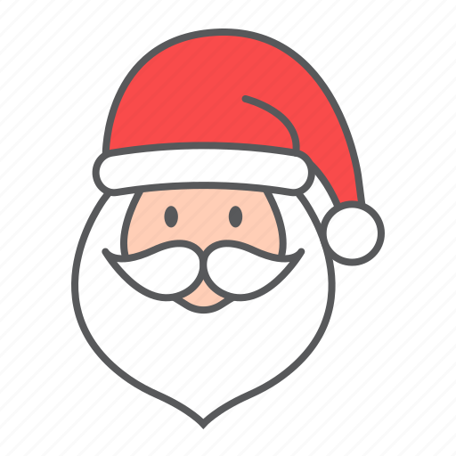 Santa, claus, holiday, christmas, face, cute icon - Download on Iconfinder