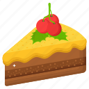 cherry cake, cake slice, dessert, sweet, confectionery