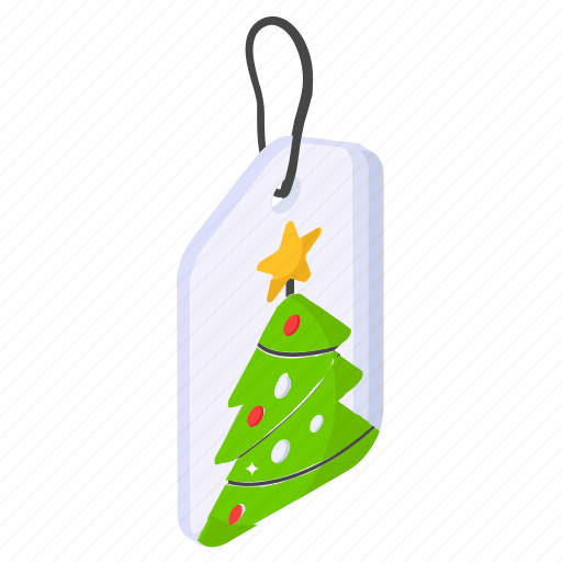 Xmas tag, christmas tag, christmas label, tag, festival tag icon - Download on Iconfinder
