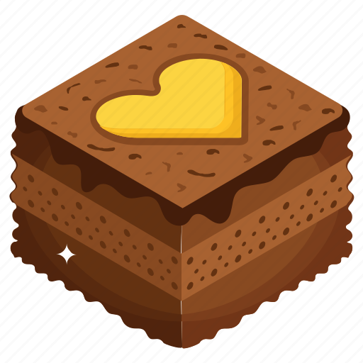 Heart cake, chocolate cake, dessert, sweet, confectionery icon - Download on Iconfinder