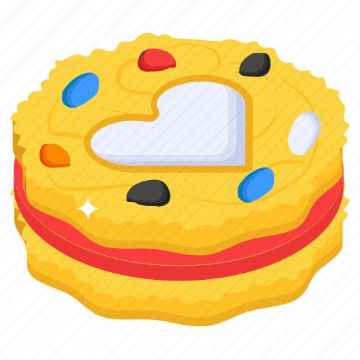 Heart cake, confectionery, cake, dessert, sweet icon - Download on Iconfinder