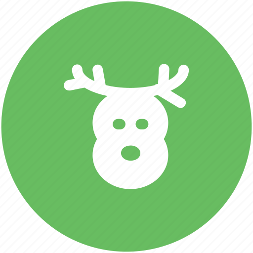 Animal head, christmas reindeer, deer head, elk, moose head, reindeer head, rudolf icon - Download on Iconfinder