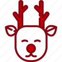 deer, animals, reindeer, mammal, nose, horns, christmas, elk, winter