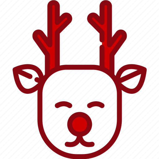 Deer, animals, reindeer, mammal, nose, horns, christmas icon - Download on Iconfinder