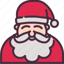 santa, claus, avatar, christmas, xmas, father, character, people, merry
