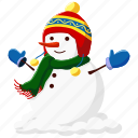 snowman, xmas, christmas, holiday, snow, santa, weather, snowflake
