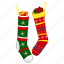 stocking, christmas, xmas, gift, snow, winter, celebration, santa 