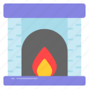 fireplace, fireside, hearth, ignition, furnace, fire, flame