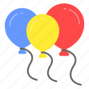 balloons, party, decoration, celebration, helium, decorative, christmas