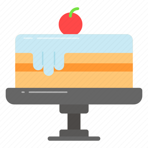 Pancake, cake, breakfast, baked, cherry, cream, brunch icon - Download on Iconfinder
