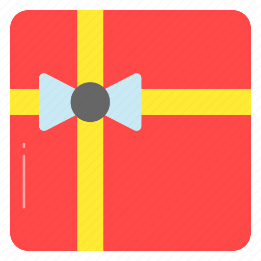 Gift, hamper, box, surprise, present, wrapped, ribbon icon - Download on Iconfinder