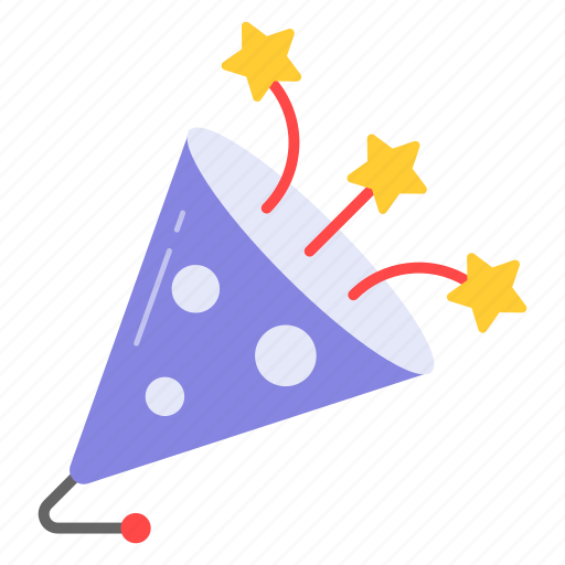 Party, popper, event, celebration, decoration, sparkle, confetti icon - Download on Iconfinder