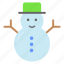 snowman, snow, sculpture, christmas, frosty, man, avatar 