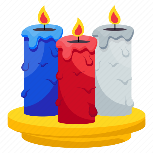 Flame, candle, burning, wax, dark, light icon - Download on Iconfinder
