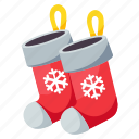 sock, christmas, santa, winter