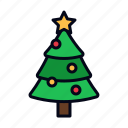 christmas, tree, xmas, pine, decoration, single, forest