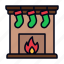 fireplace, chimney, flame, warm, winter, christmas, home, decoration, xmas 