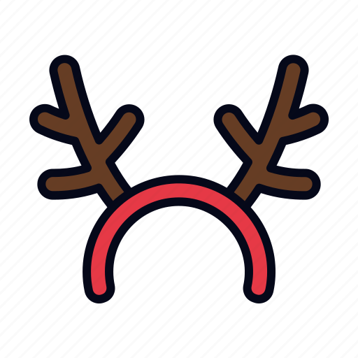 Reindeer, antlers, accessory, xmas, costume, christmas, carnival icon - Download on Iconfinder