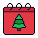 christmas, december, xmas, celebration, schedule, winter, pine tree
