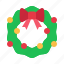 christmas, wreath, xmas, decoration, ornament, celebration, festive, merry, garland 