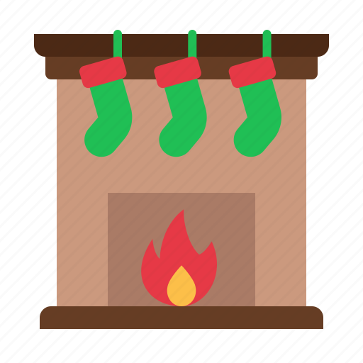 Fireplace, chimney, warm, winter, christmas, home, xmas icon - Download on Iconfinder