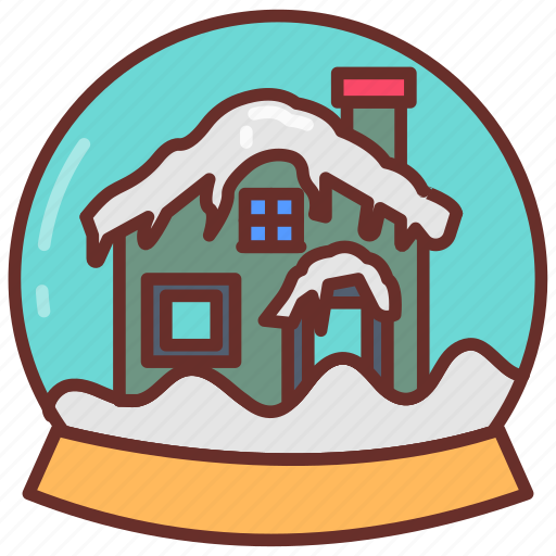 Snow, globe, snowy, scenes, winter, decor, house icon - Download on Iconfinder
