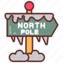 north, pole, sign, coldest, area, polar, region, ice, cap