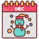 december, month, winter, calendar, twelfth