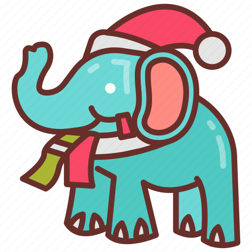 White, elephant, gift, game, cap, scarf, gag icon - Download on Iconfinder