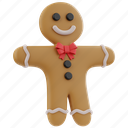 gingerbread, man, sweet, cookie, profile, avatar, christmas, male, user