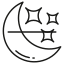 night, moon, crescent, bedtime, dream, forecast, moonlight 